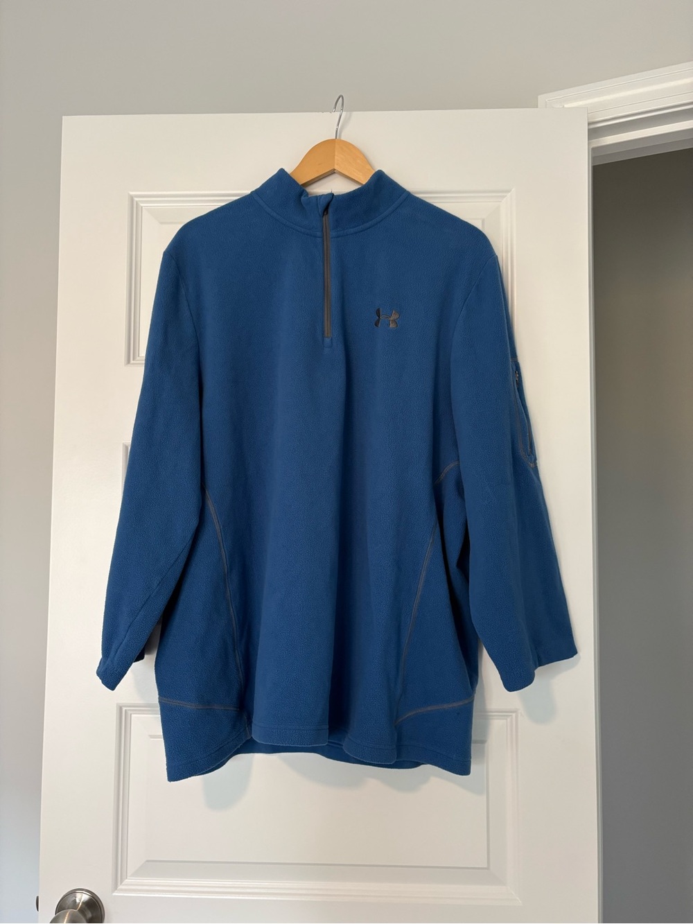 Under Armour Men's Royal Blue Half-Zip Fleece Size XL